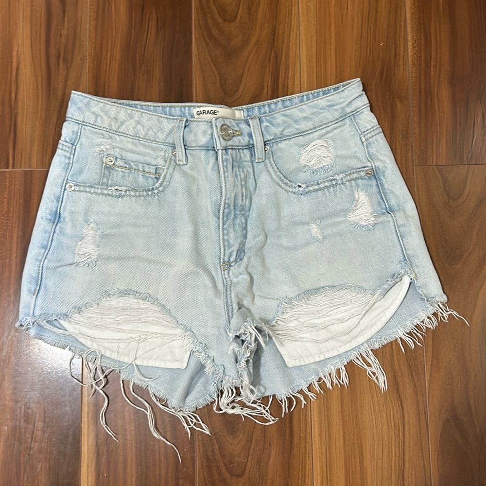 Garage jean shorts